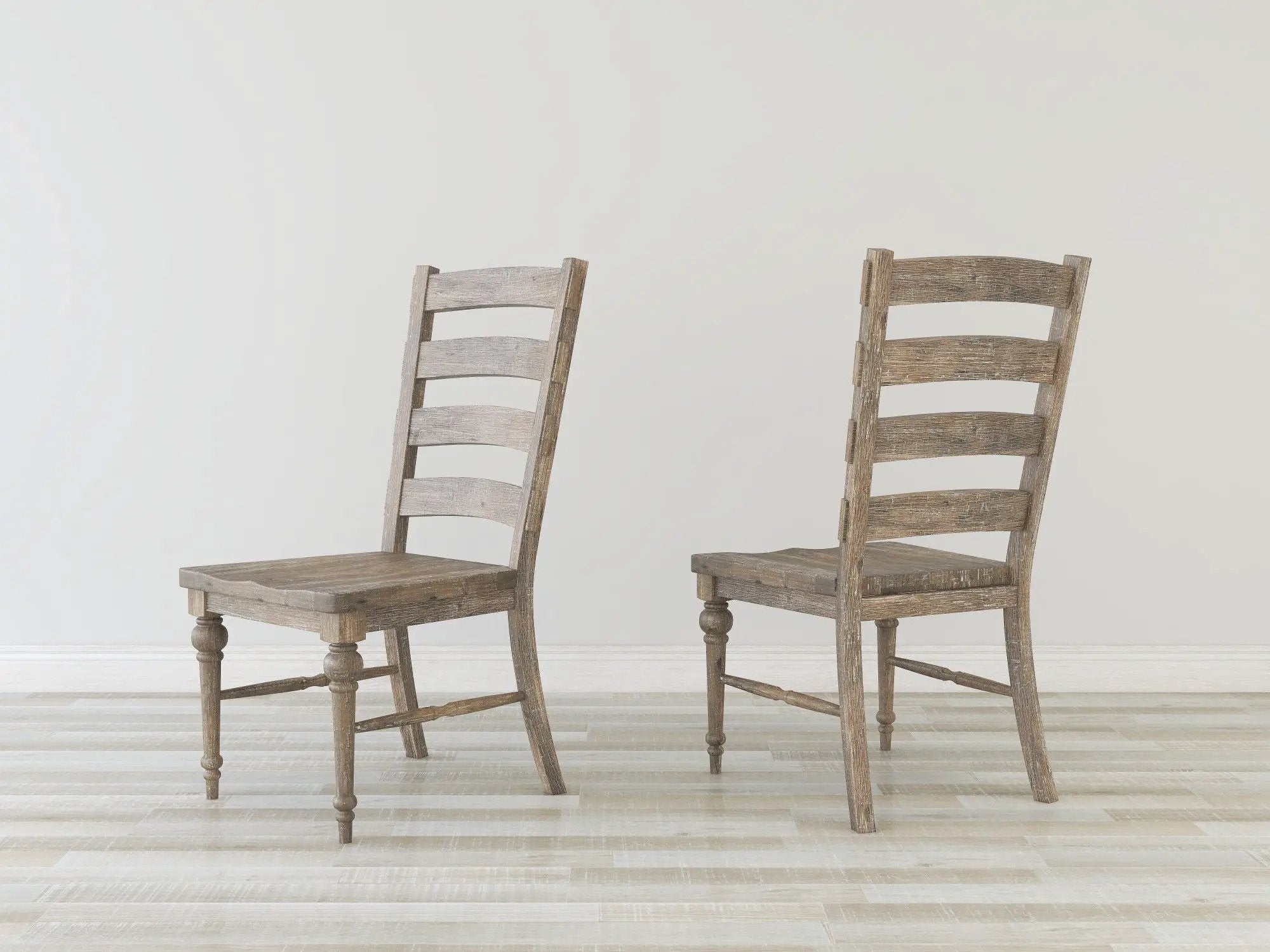 Ladderback Dining Chairs, (Set of 2) - Taupe by HouseOfZazla