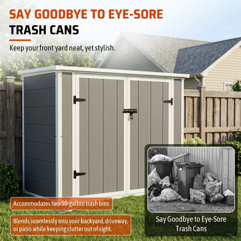 Horizontal Outdoor Storage Shed with Ramp & Hydraulic Lid by HouseOfZazla