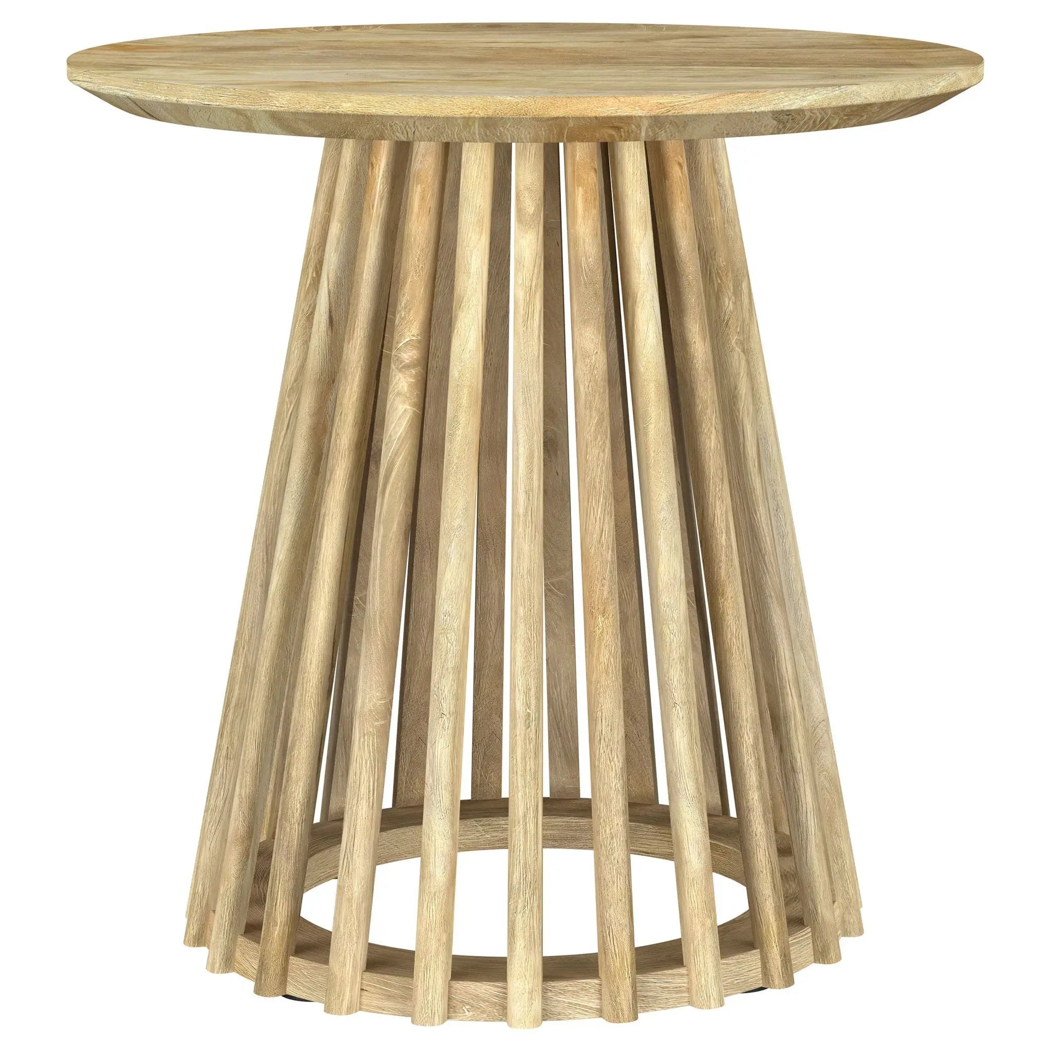 Touhy 2-piece Round Coffee and End Table Set Natural Mango by Unique Piece Furniture