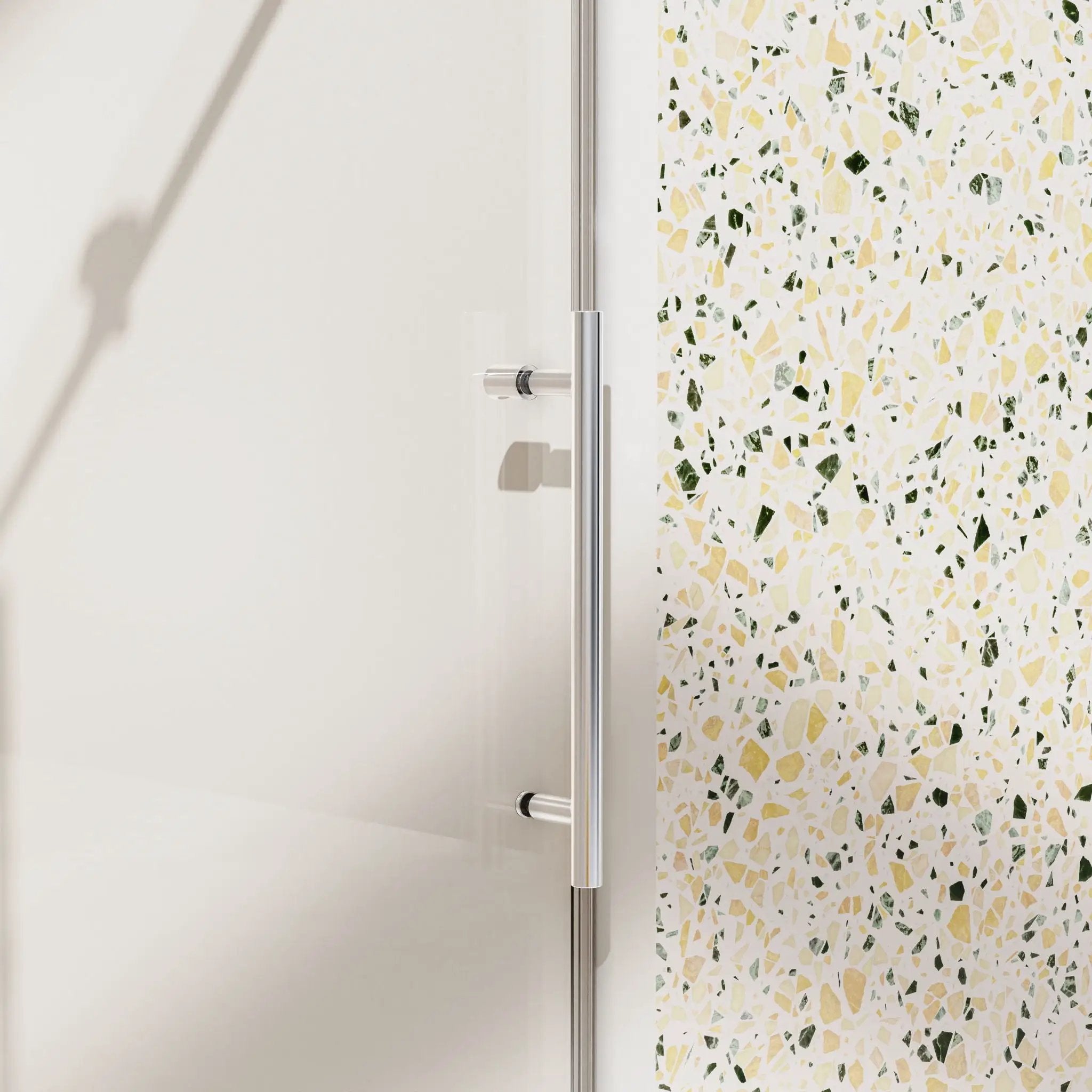 Frameless Single Sliding Soft Close Shower Doors, 5/16" Sgcc Tempered Glass by HouseOfZazla