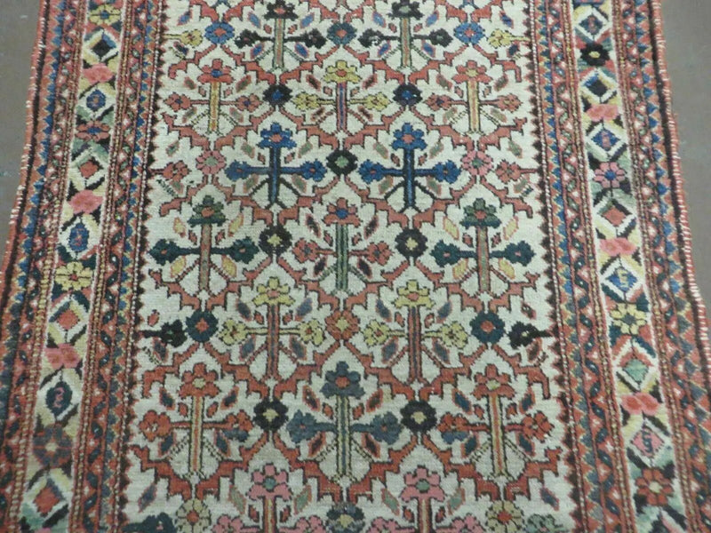 3' 3"X 10' Antique Handmade Caucasian Shirvan Wool Runner Rug Nice by Jewel Rugs