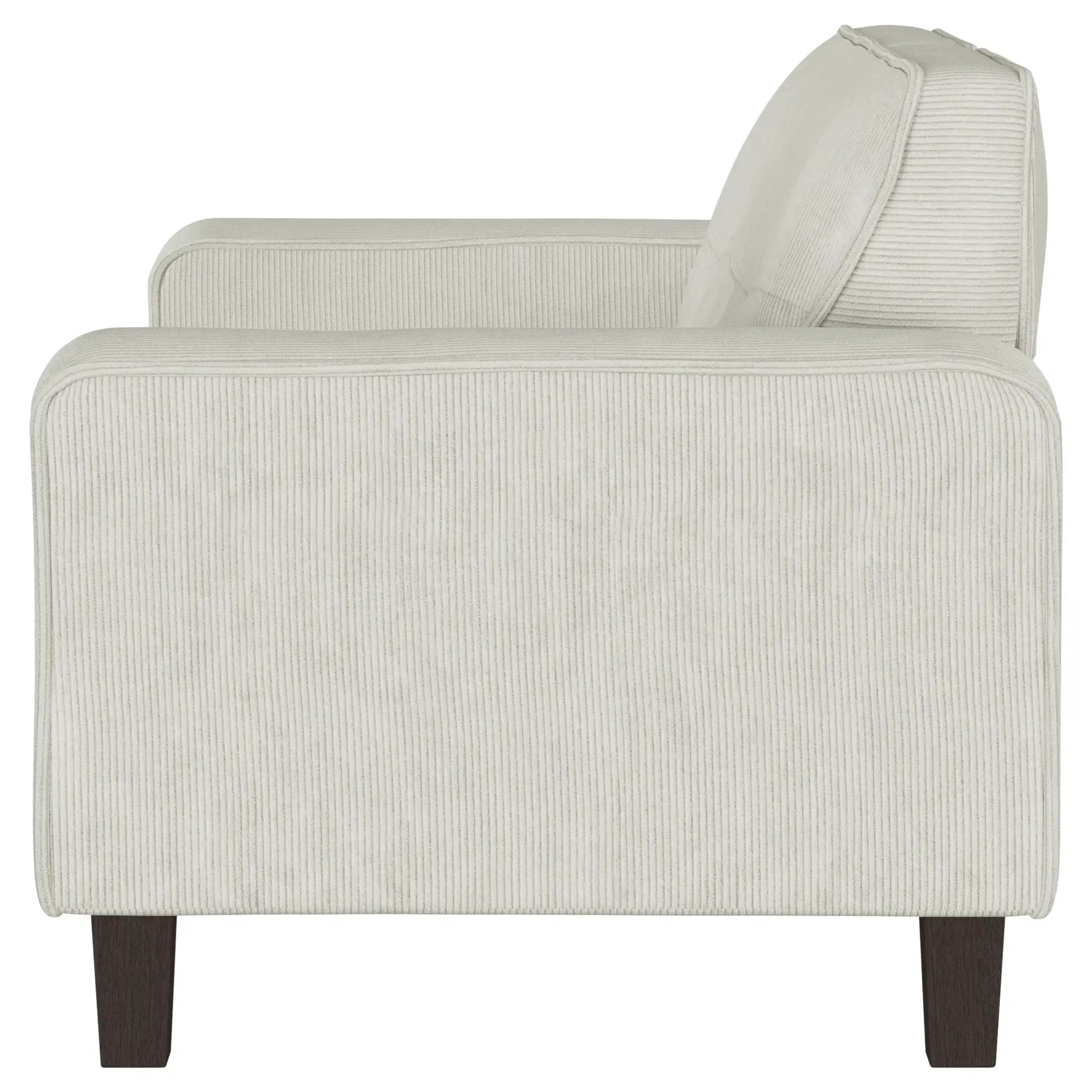 Deerhurst Upholstered Track Arm Tufted Loveseat Greige by Unique Piece Furniture