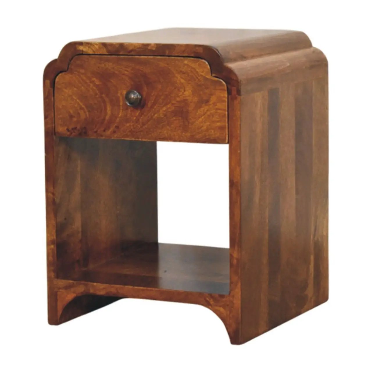 Newton - Nightstand With A Drawer And Open Shelf by HouseOfZazla