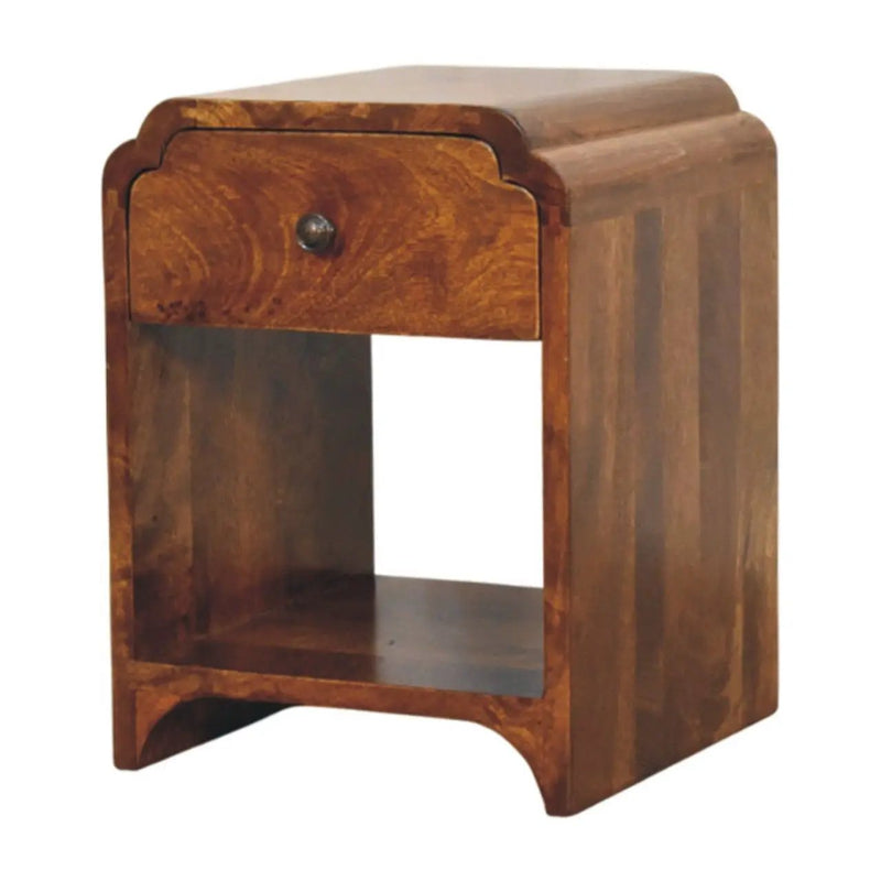 Newton - Nightstand With A Drawer And Open Shelf by HouseOfZazla