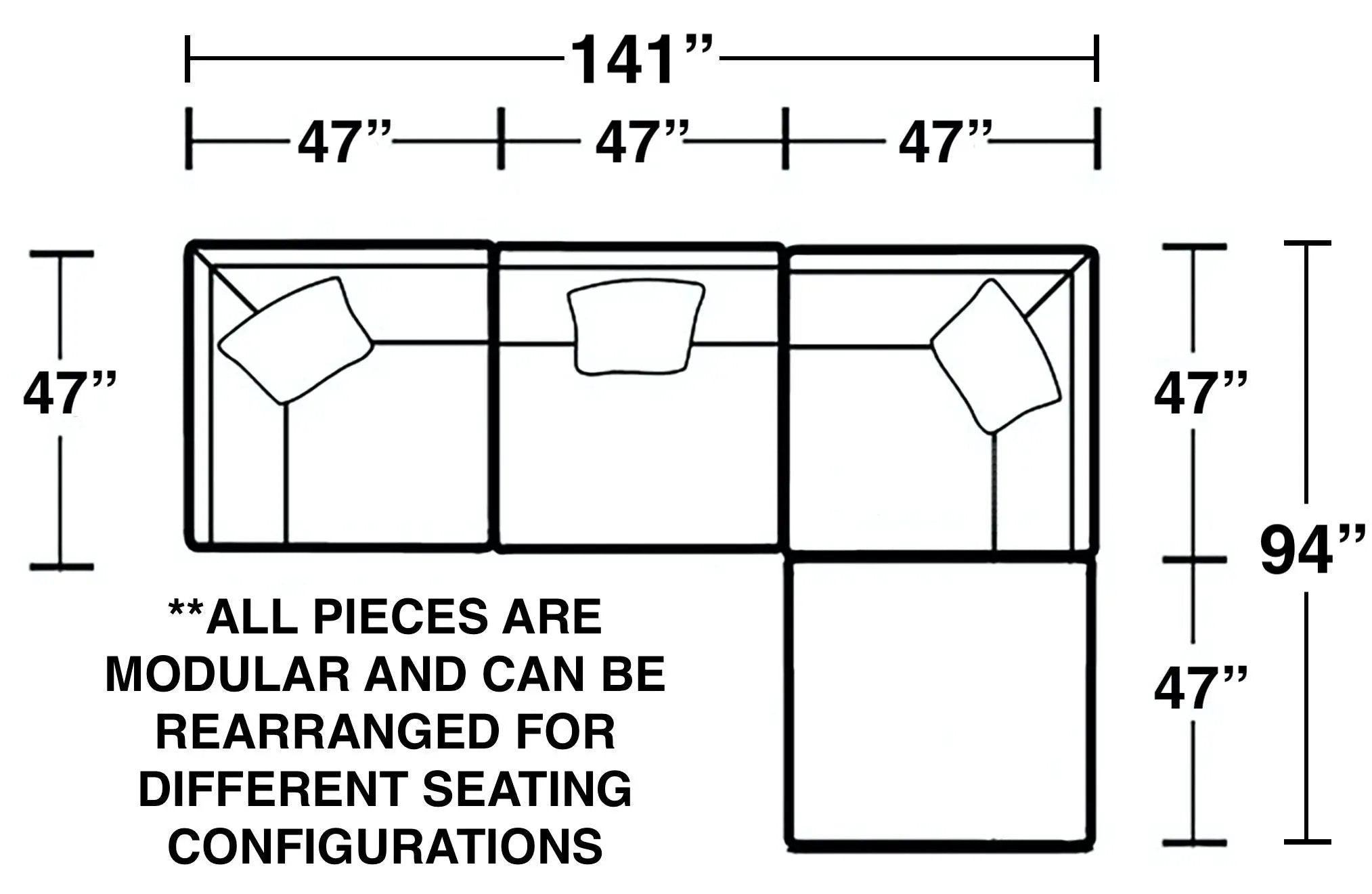 Posh - Modular Sectional And Ottoman by Unique Piece Furniture