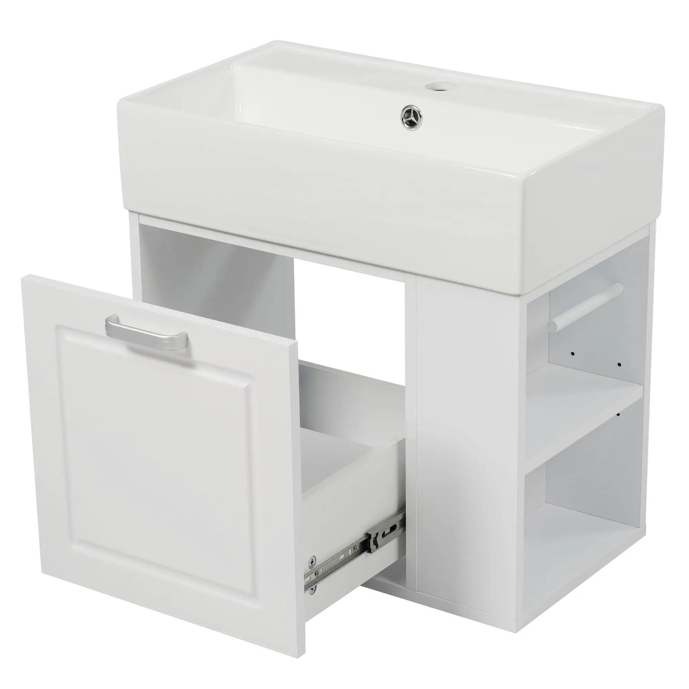 Modern Wall Mounted Bathroom Vanity With Sink by HouseOfZazla