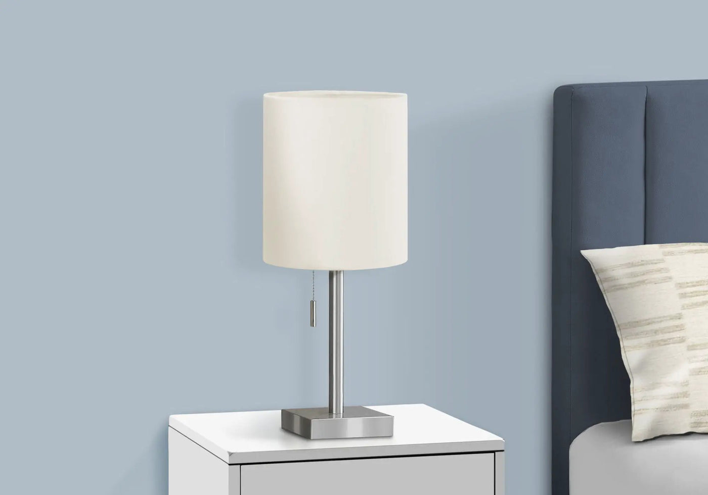 Lighting, Table Lamp, USB Port Included, Nickel, Contemporary (Set of 2) by HouseOfZazla