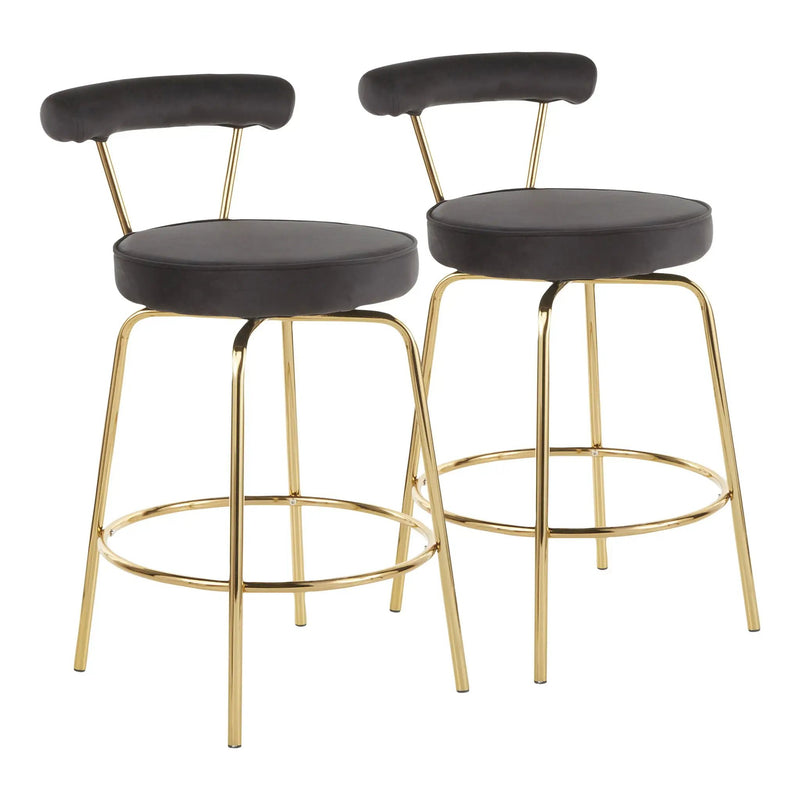Rhonda - Glam Counter Stool (Set of 2) by HouseOfZazla