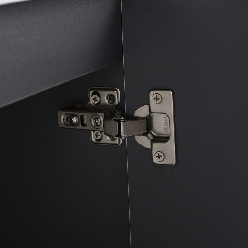 Contemporary Wall Mounted Bathroom Vanity With Resin Double Sink by HouseOfZazla