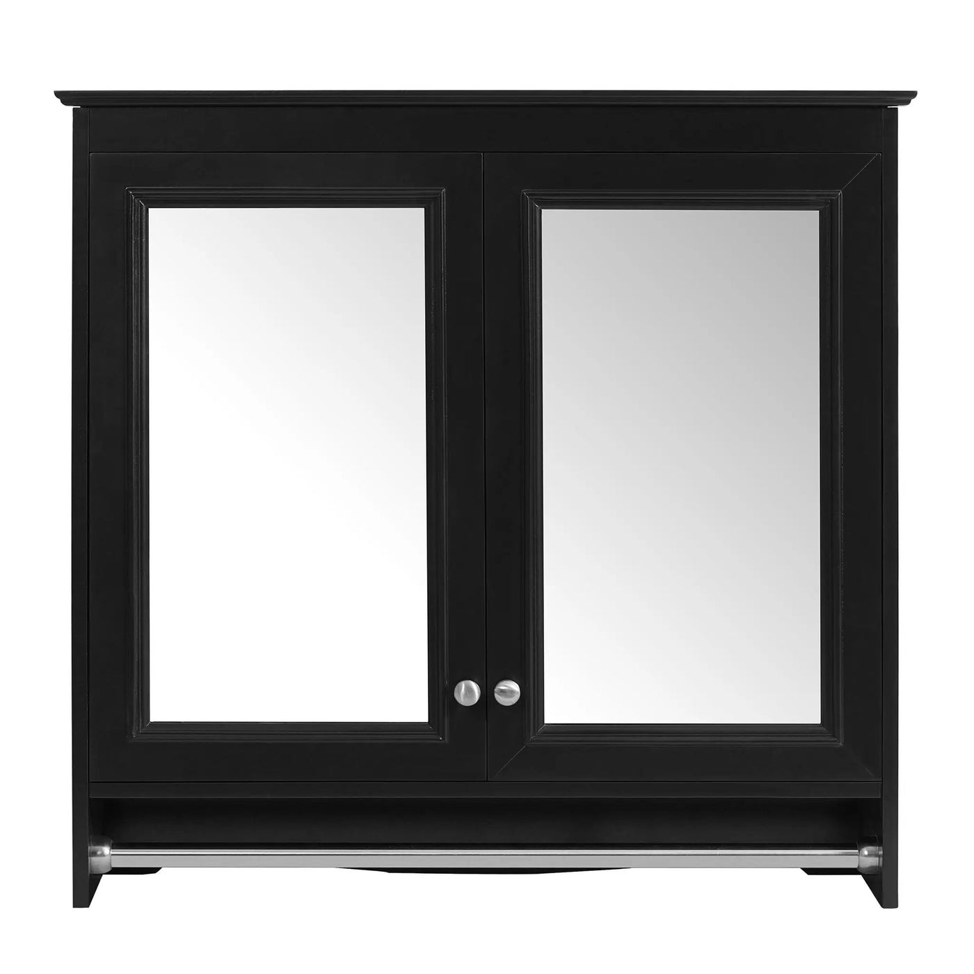 Modern Wall-Mounted Mirror Cabinet With Adjustable Shelves, Soft-Close Doors, High-Definition Mirror by HouseOfZazla