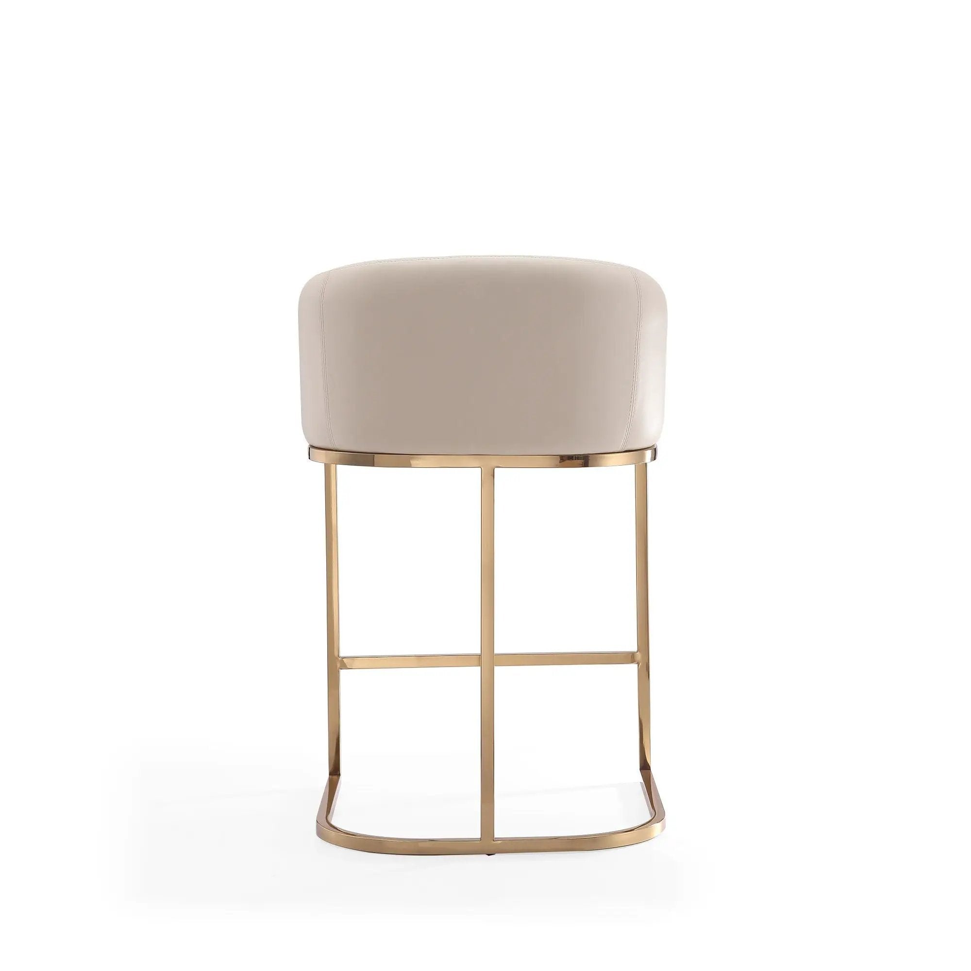 Mid-Century Modern Stool With Steel Base by HouseOfZazla