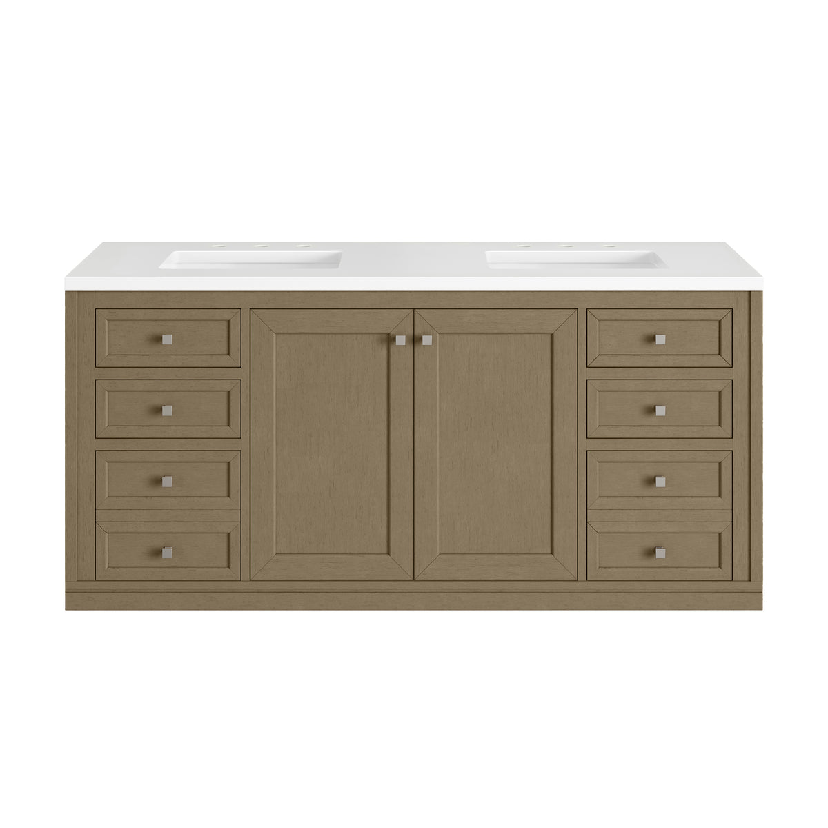 James Martin Chicago 60" Double Bathroom Vanity, Walnut Whisper, view 32