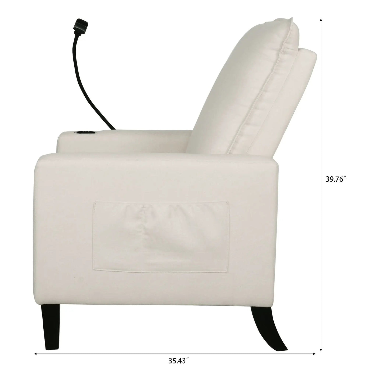 Recliner Chairs For Adults, Adjustable Recliner Sofa With Mobile Phone Holder & Cup Holder, Modern Reclining Chairs Fabric Push Back Recliner Chairs For Living Room, Bedroom by HouseOfZazla