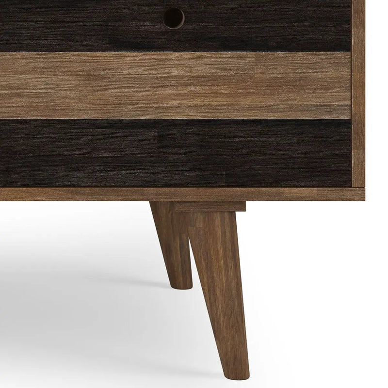 Clarkson - Desk With Side Drawers - Rustic Natural Aged Brown by HouseOfZazla