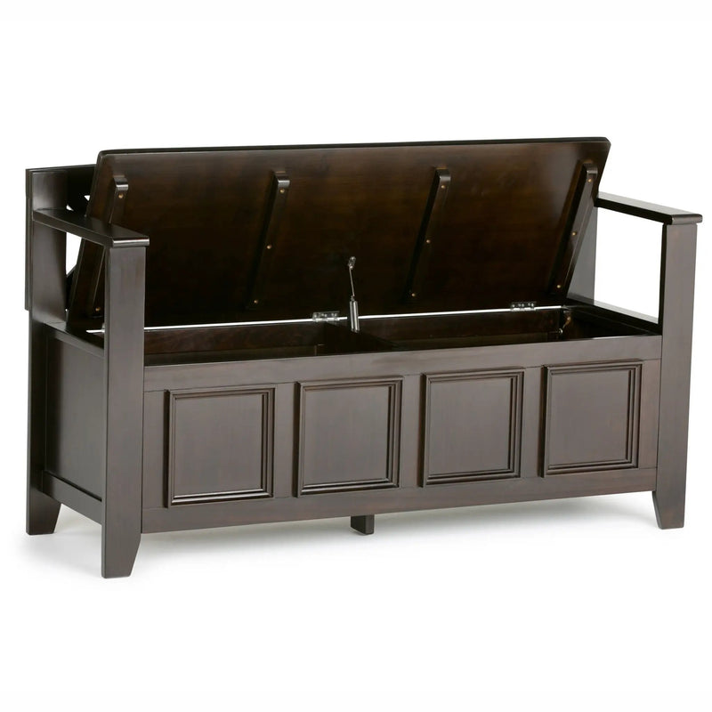 Amherst - Entryway Storage Bench - Hickory Brown by HouseOfZazla