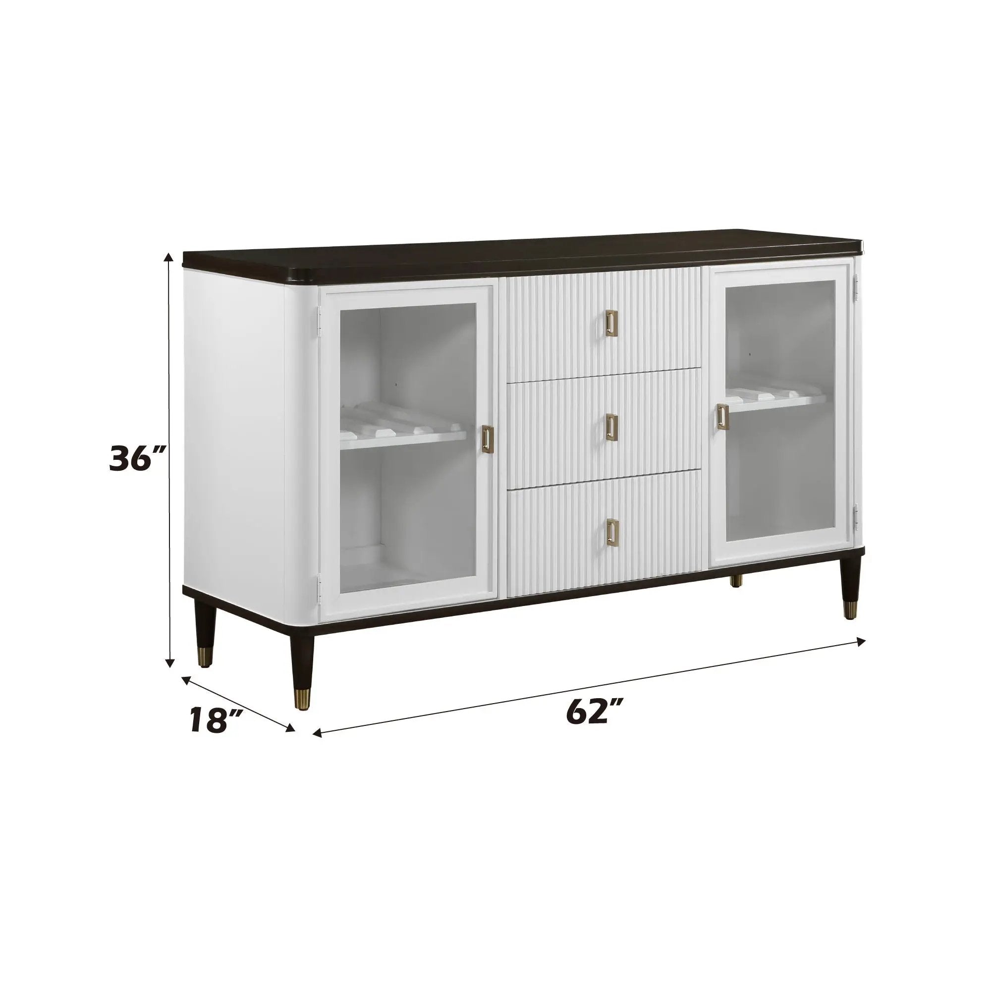 Carene Server Brown / White by HouseOfZazla