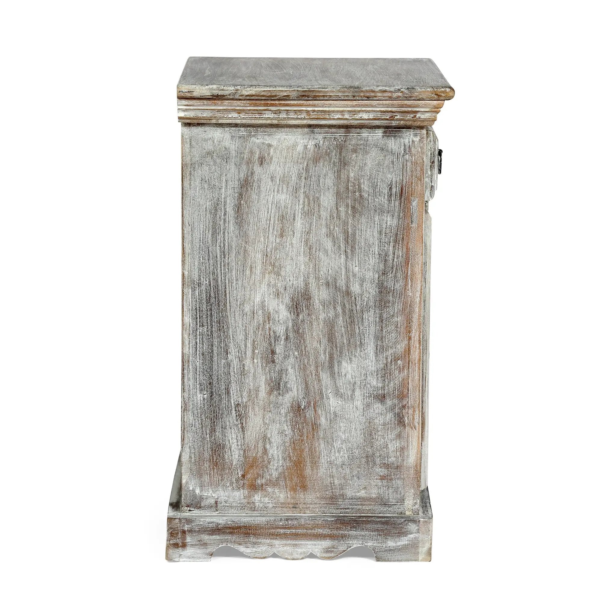 Wooden Nightstand With 1 Drawer 1 Door by HouseOfZazla