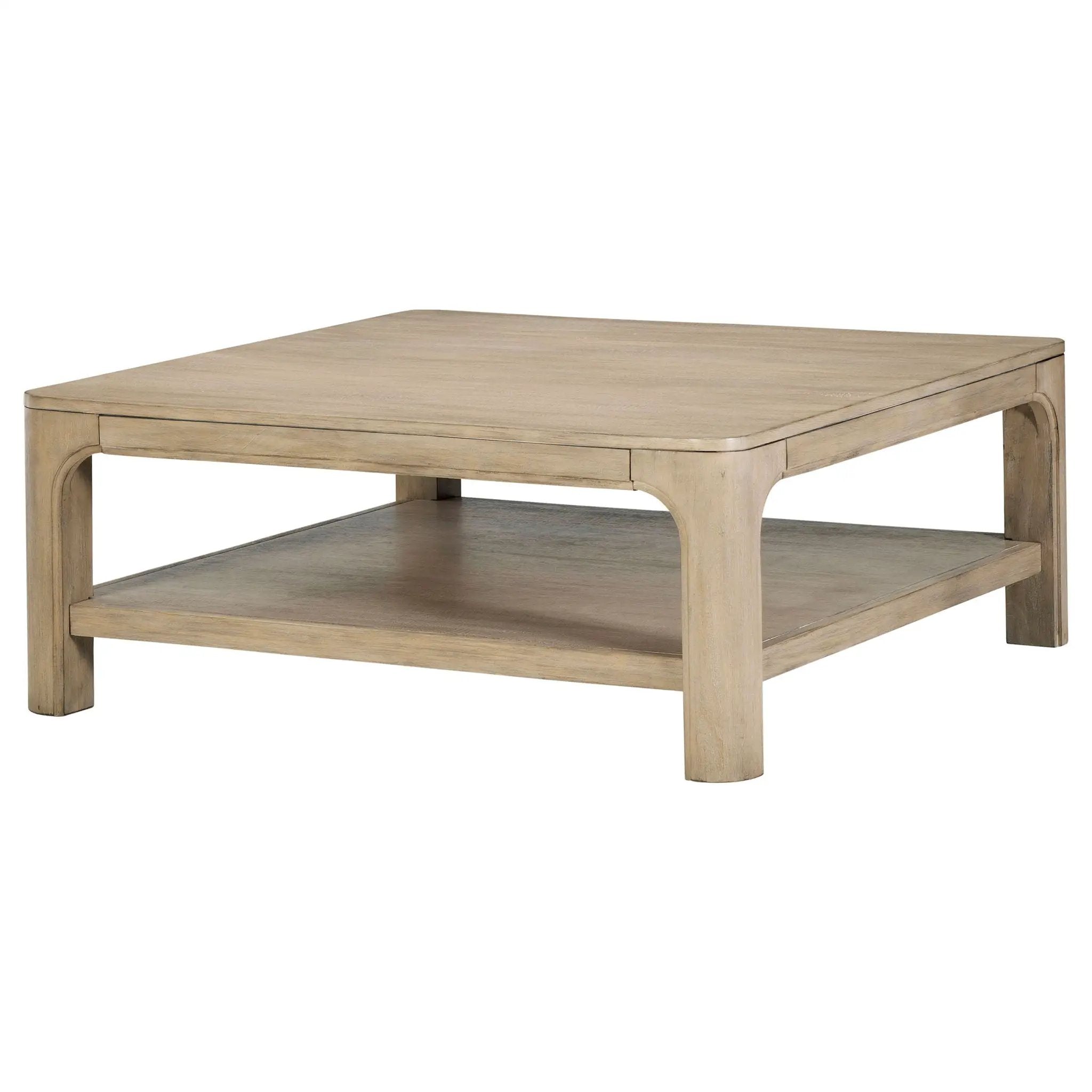 Solano Square Wood Cocktail Coffee Table Weathered Mango by Unique Piece Furniture