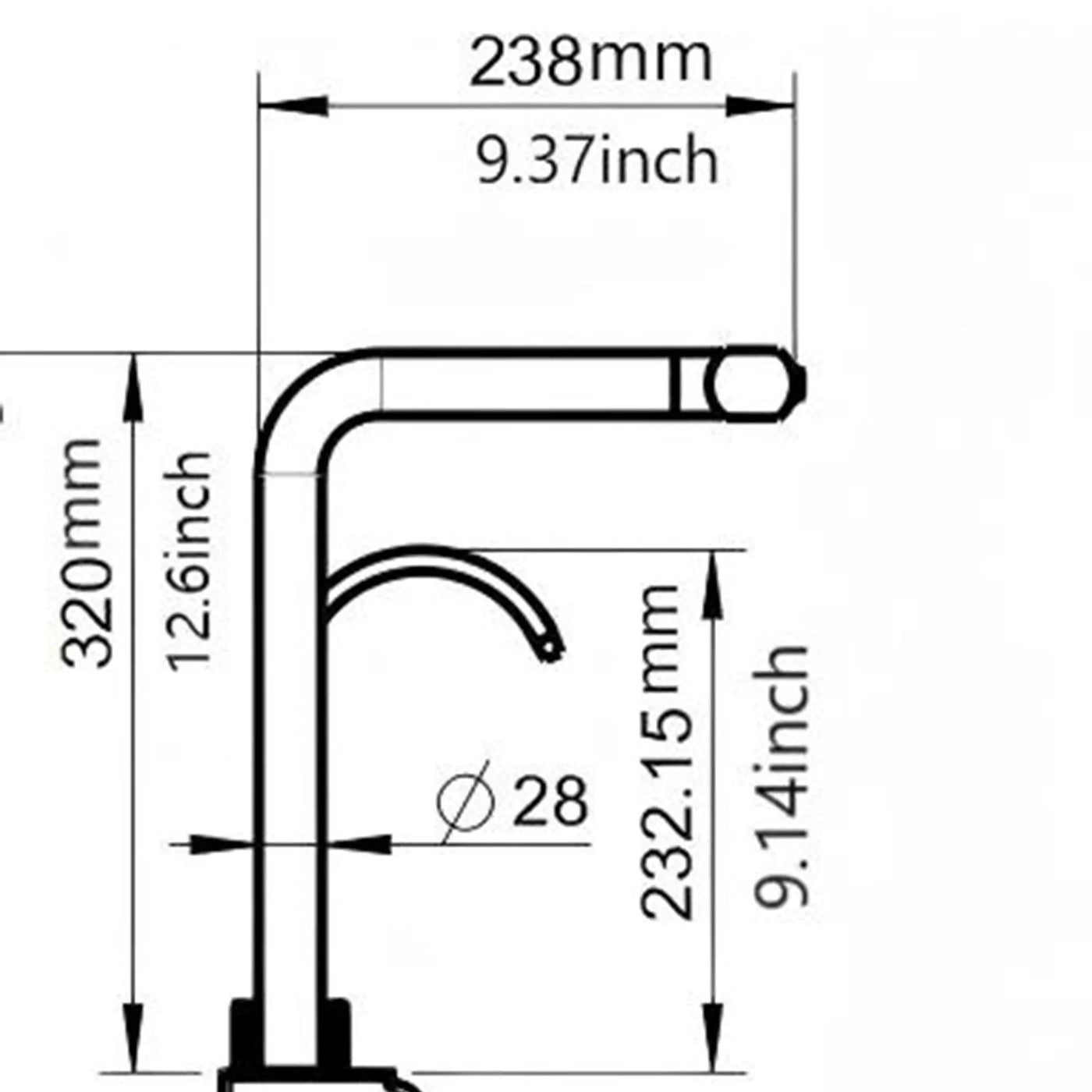 30" Single Bowl Kitchen Sink With Smart LED Faucet by HouseOfZazla