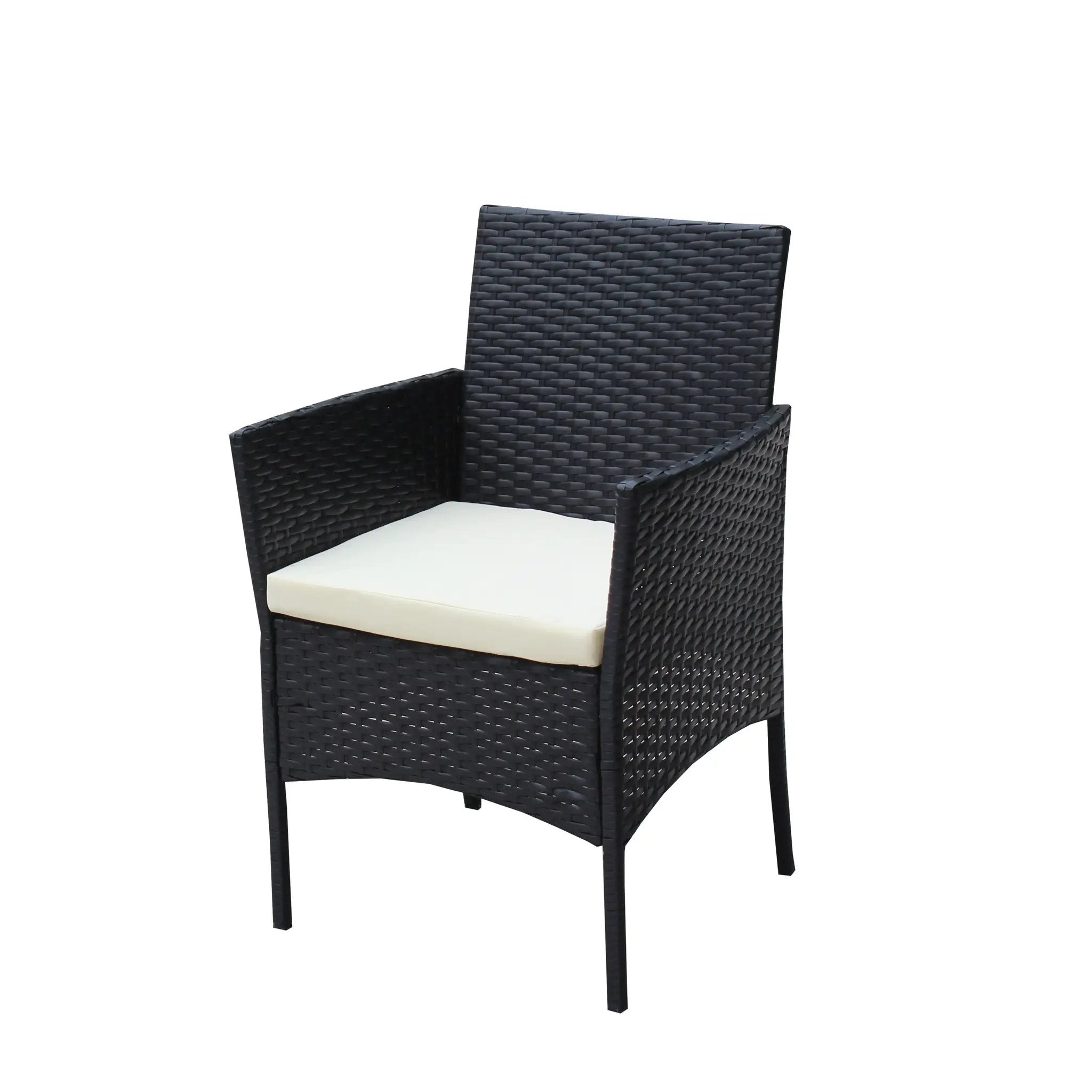 4 PC Rattan Patio Furniture Set Outdoor Cushioned Wicker Sofa by HouseOfZazla