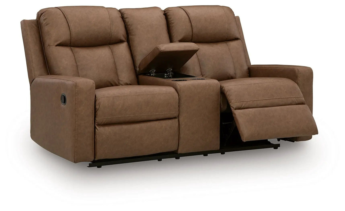 Mackmenville - Double Reclining Loveseat With Console by Unique Piece Furniture