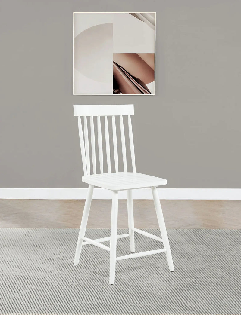 Andrews Windsor Counter Height Dining Side Chair White (Set of 2) by Unique Piece Furniture