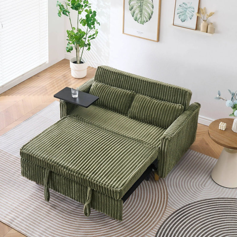 Pull Out Sofa With Movable Tabletop And USB Ports by HouseOfZazla