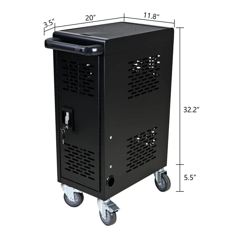 16 Bay Mobile School Charging Cart Station For book, Tablet And Laptop Computer With Power Strip Included by HouseOfZazla