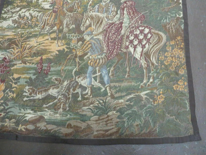 4' X 5' Vintage Tapestry Belgium Hand Loomed Victorian Nice 90f by Jewel Rugs