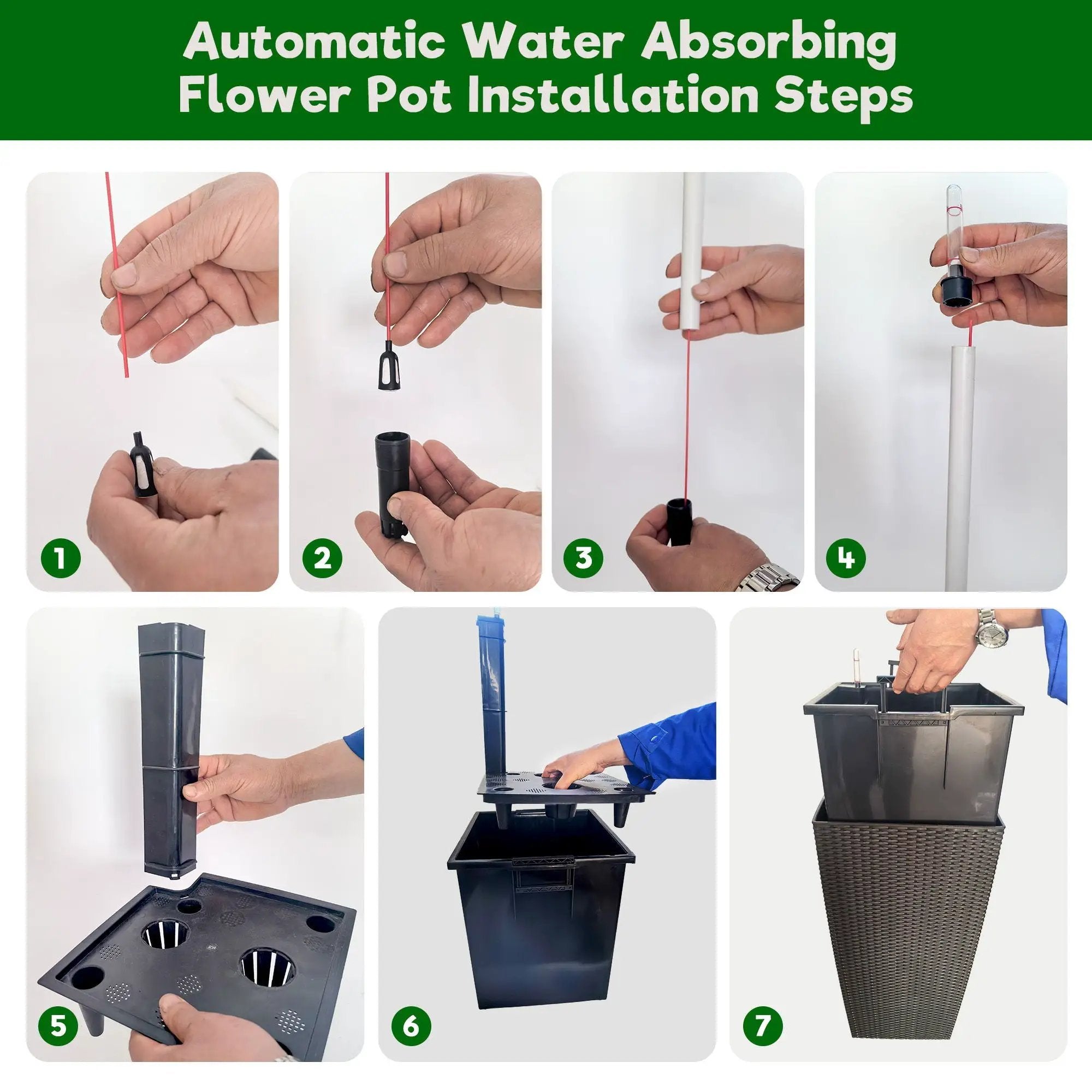 Indoor Outdoor Planter With Automatic Watering System by Unique Piece Furniture