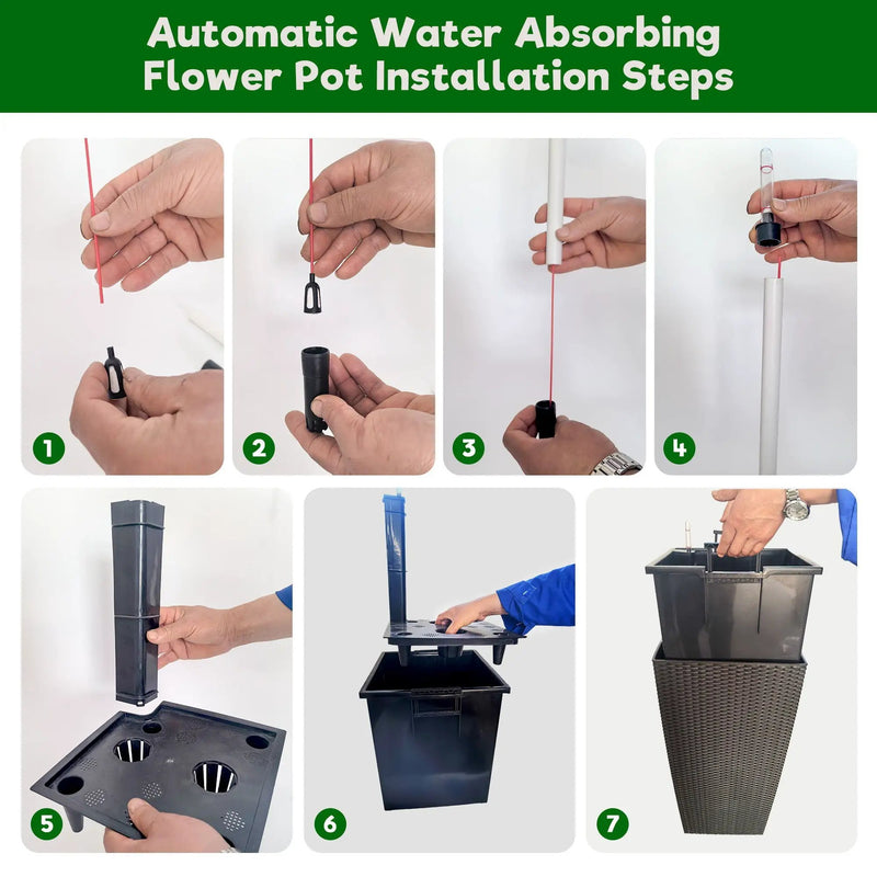 Indoor Outdoor Planter With Automatic Watering System by Unique Piece Furniture