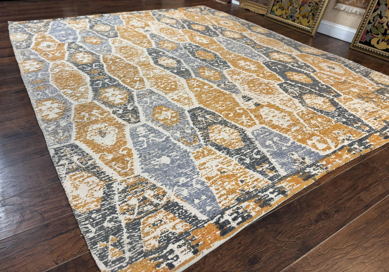 Handmade Contemporary Modern Indian Rug 8x10, Colorful by Jewel Rugs