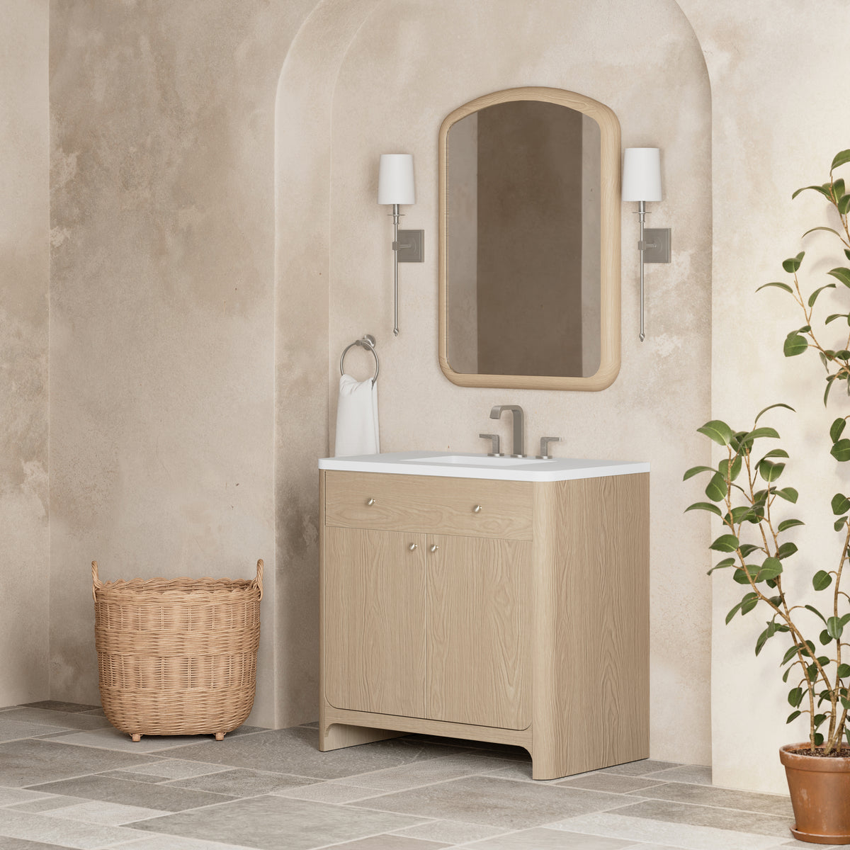James Martin Gracyn 36" Single Bathroom Vanity, Coastal Driftwood, view 25