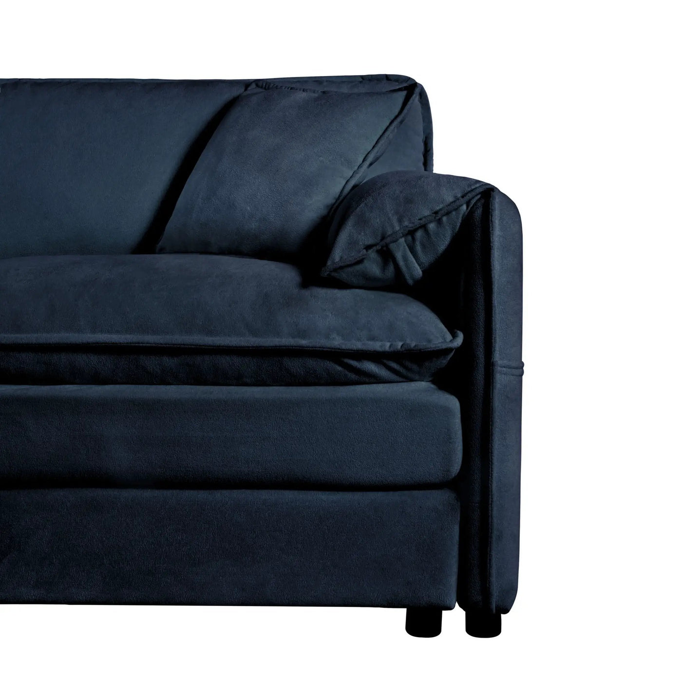 Oversized Chair With Movable Ottoman, Soft Upholstered Lounge Chair by HouseOfZazla