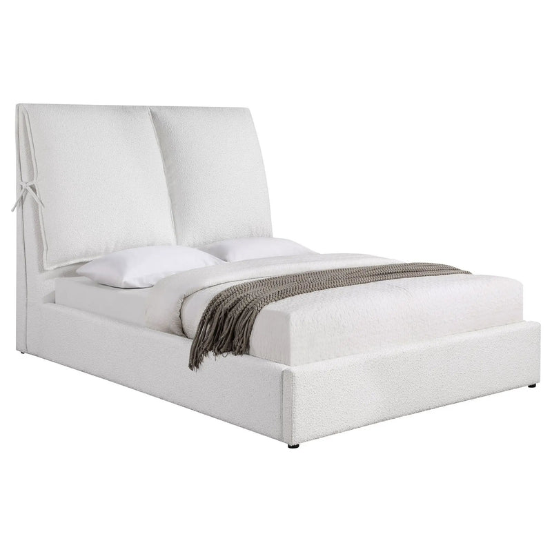 Gwendoline Upholstered Queen Panel Bed White by Unique Piece Furniture