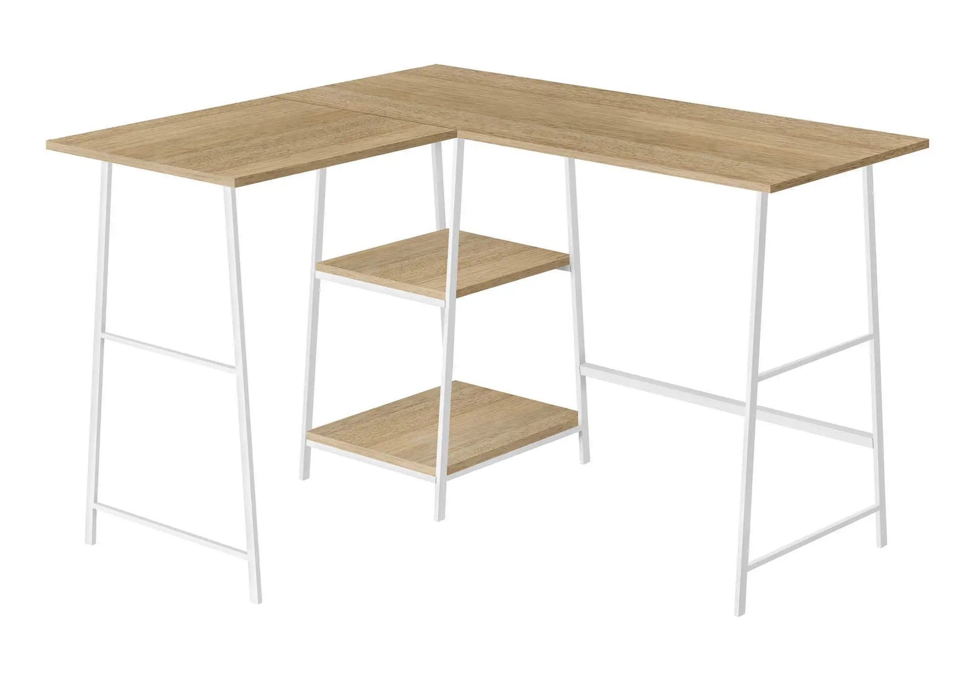 Computer Desk, Home Office, Corner, Storage Shelves, L Shape, Work, Laptop, Contemporary, Modern - Base by Unique Piece Furniture