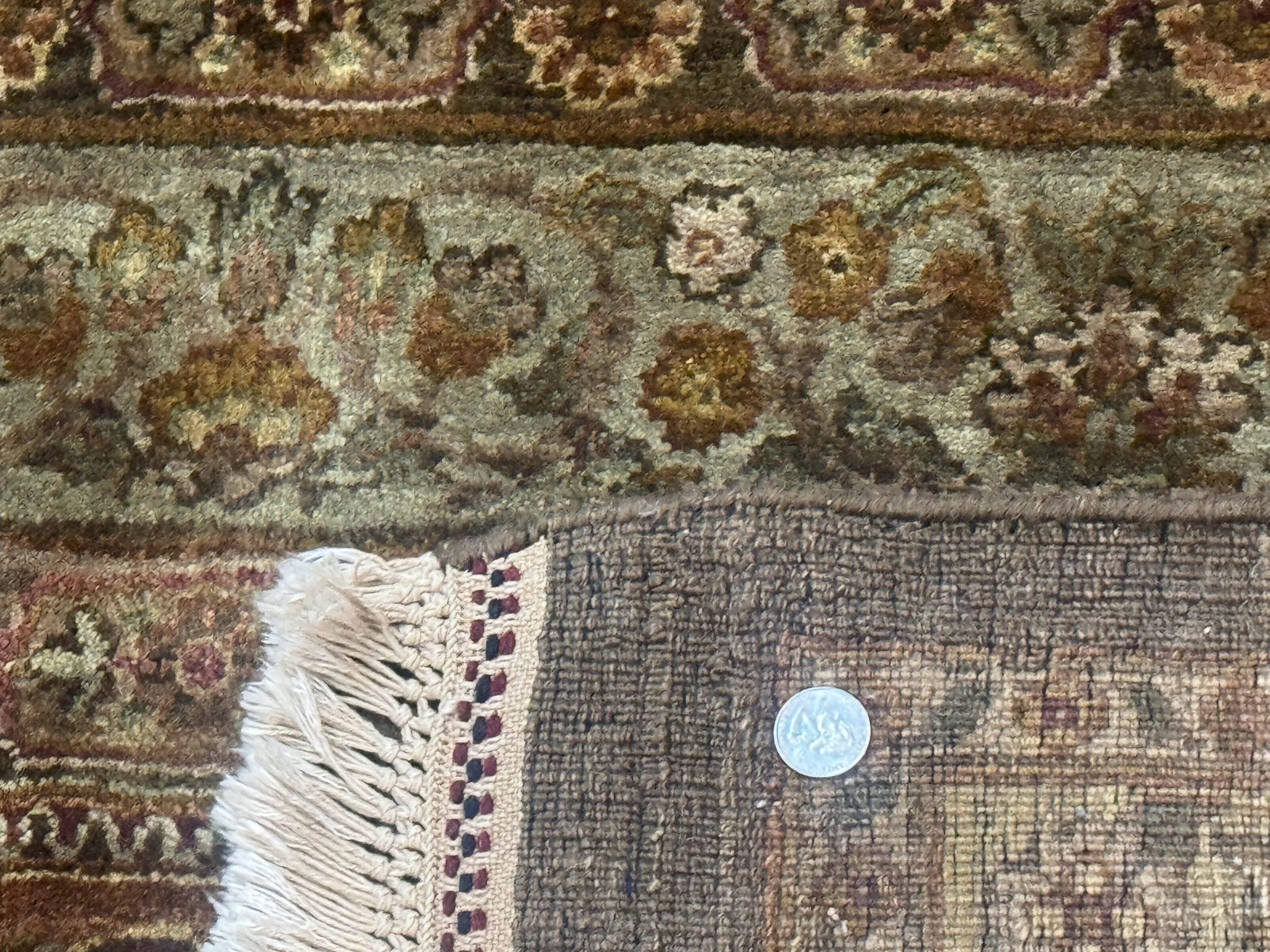 Large Indian Wool Rug 12x14, Wool Handmade Panel Design Carpet, Traditional, Palace Size by Jewel Rugs