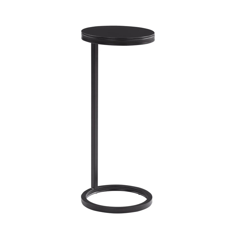 Yancey - Round Accent Table - Antique Bronze
