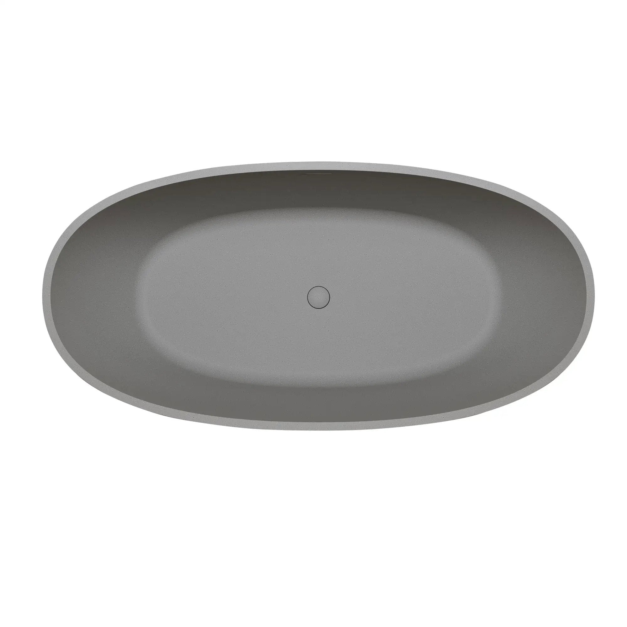 63" Freestanding Bathtub Resin Stone Soaking Bathtub by HouseOfZazla