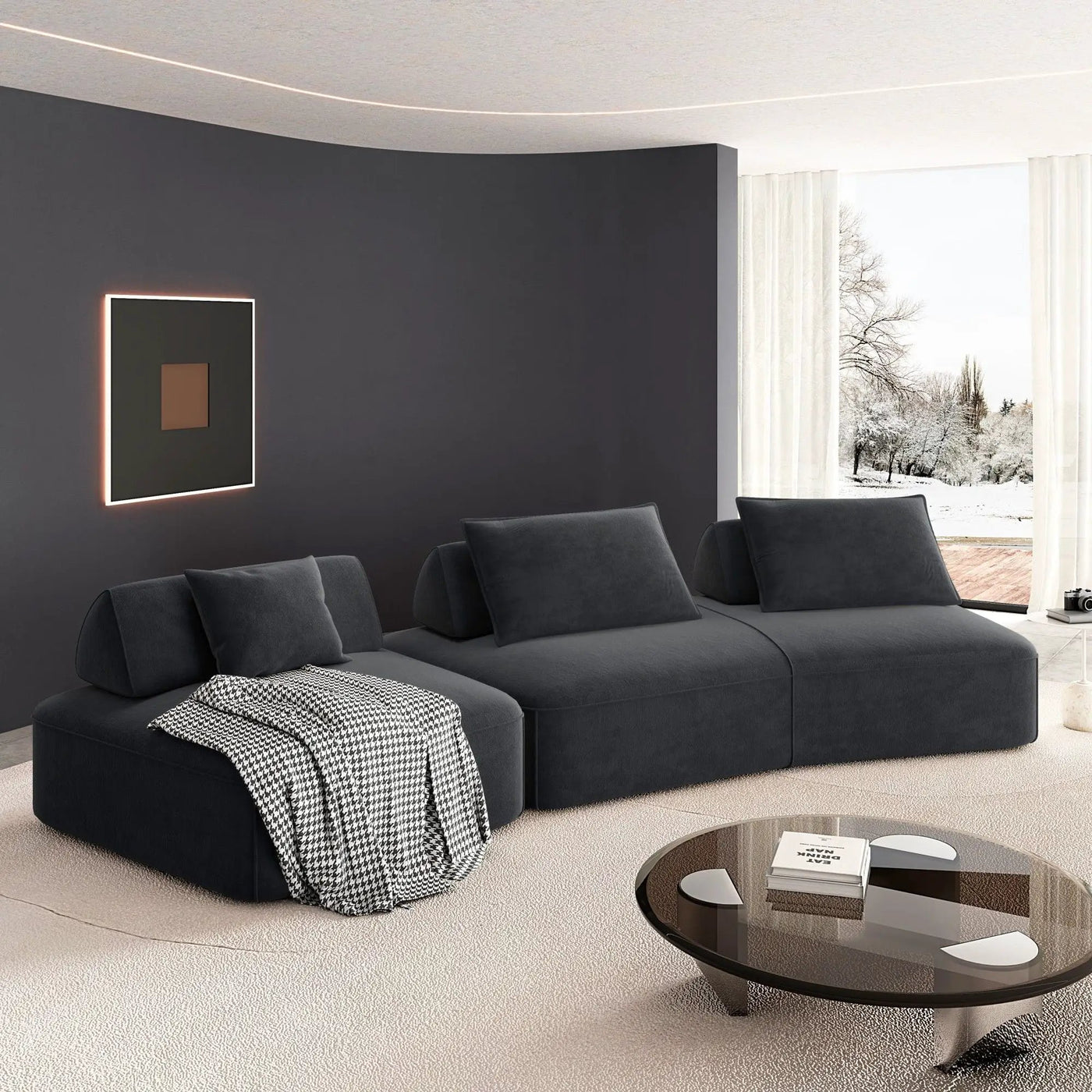 Modern Luxury Oversized Modular Sectional Sofa Set by HouseOfZazla
