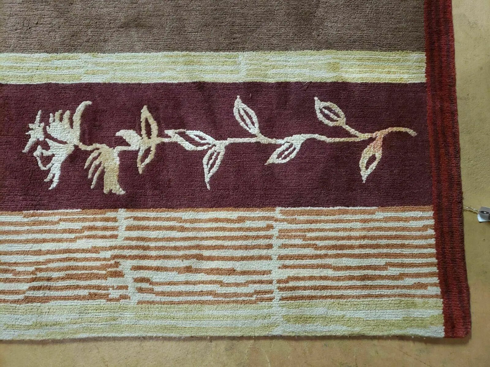8' X 11' Tibetan Nepal Art Deco Hand Knotted Wool Rug Modern Contemporary Nice by Jewel Rugs