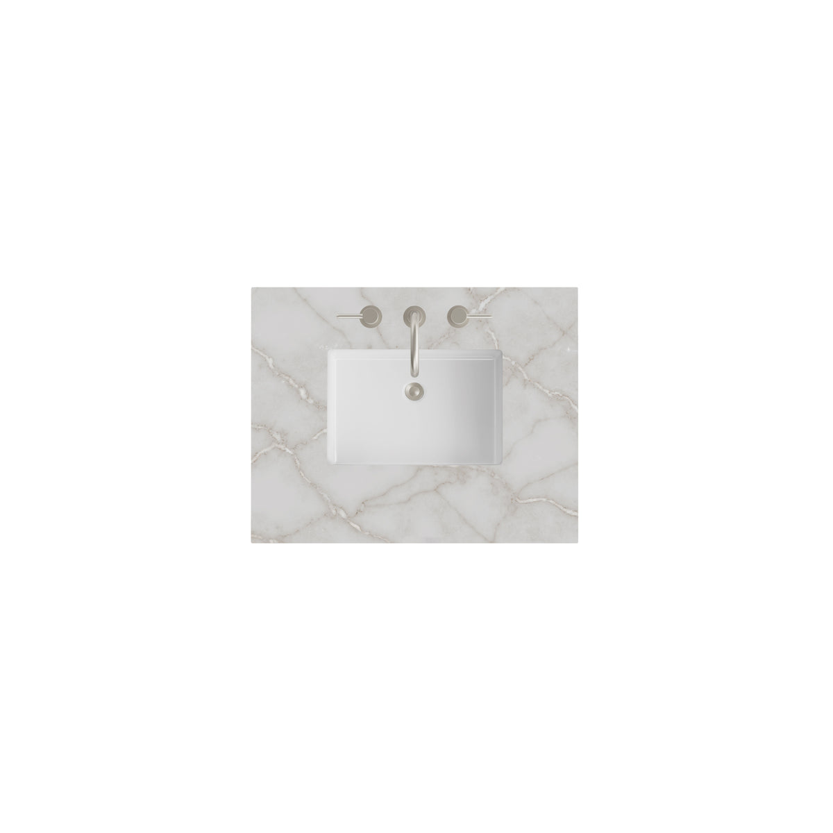 James Martin 30" Single Vanity Top with Victorian Silver countertop
