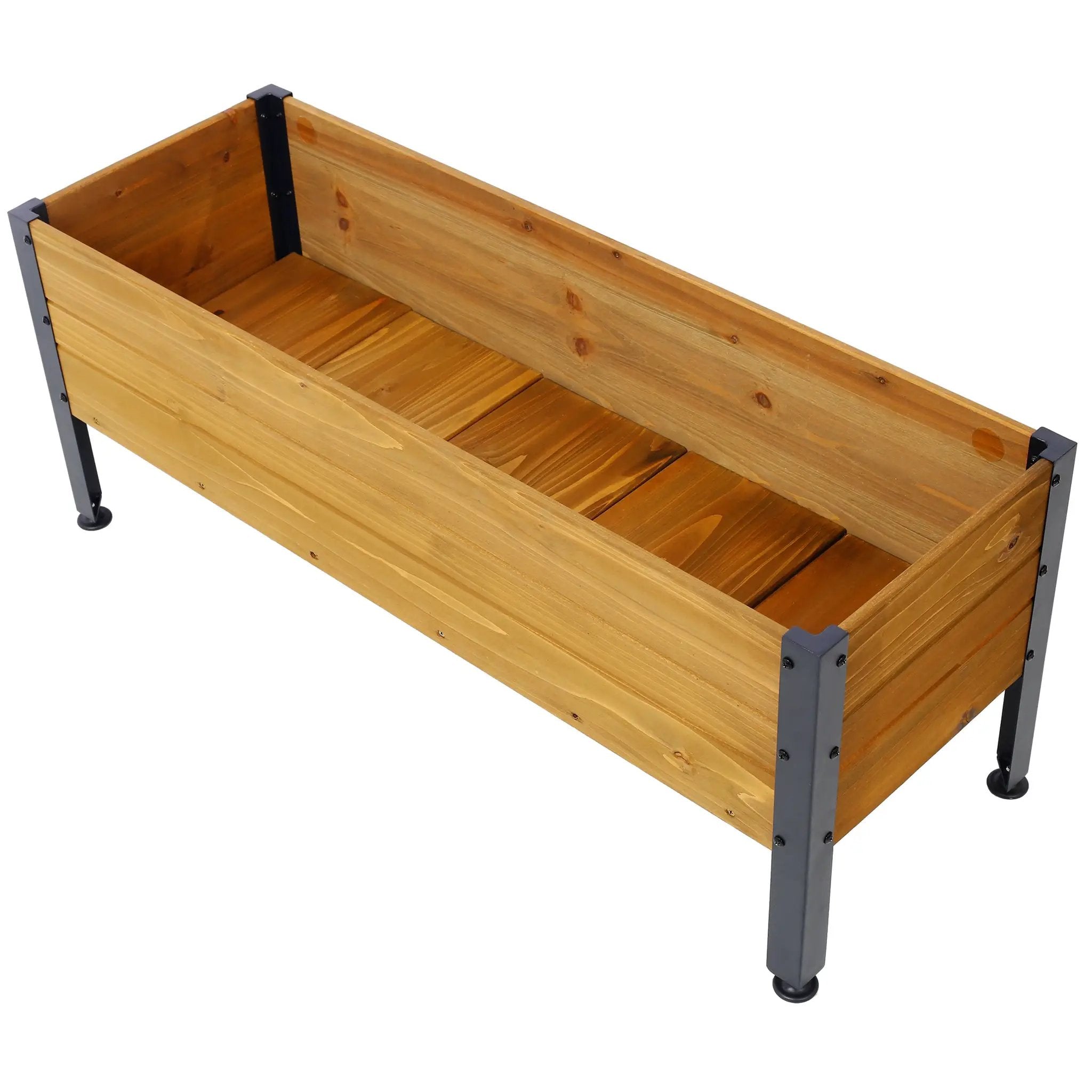 Wood Rectangular Garden Planter Box by HouseOfZazla