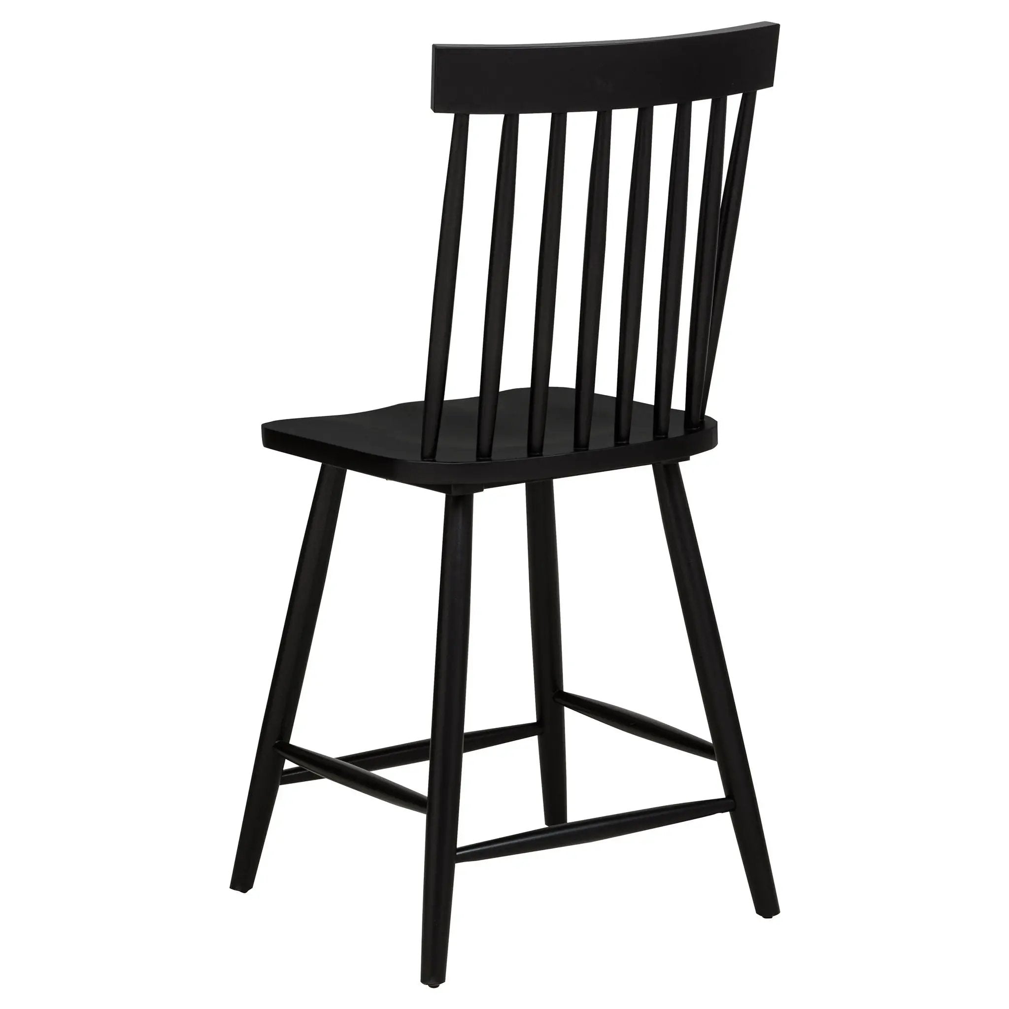 Andrews Windsor Counter Height Dining Side Chair Black (Set of 2) by Unique Piece Furniture