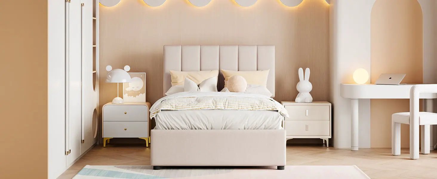 Upholstered Platform Bed With A Hydraulic Storage System by HouseOfZazla