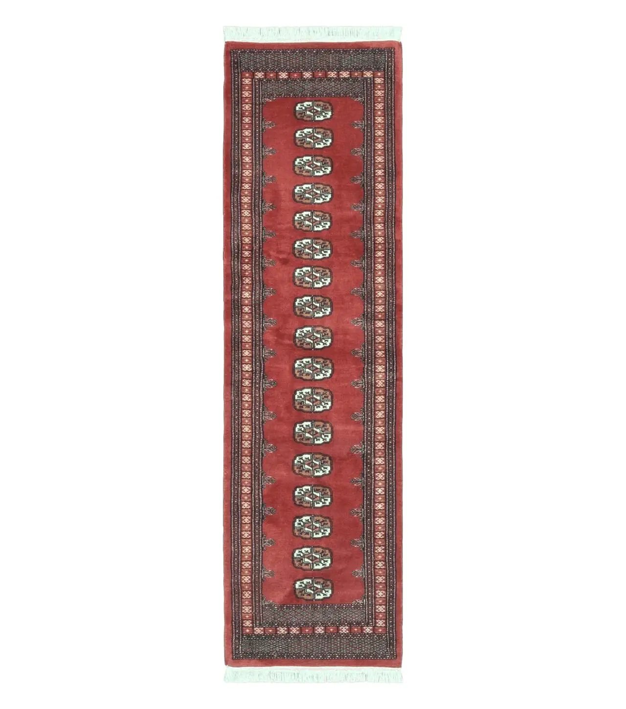 2' 8" X 10' Vintage Handmade Bokhara Turkoman Pakistani Wool Runner Rug Nice by Jewel Rugs