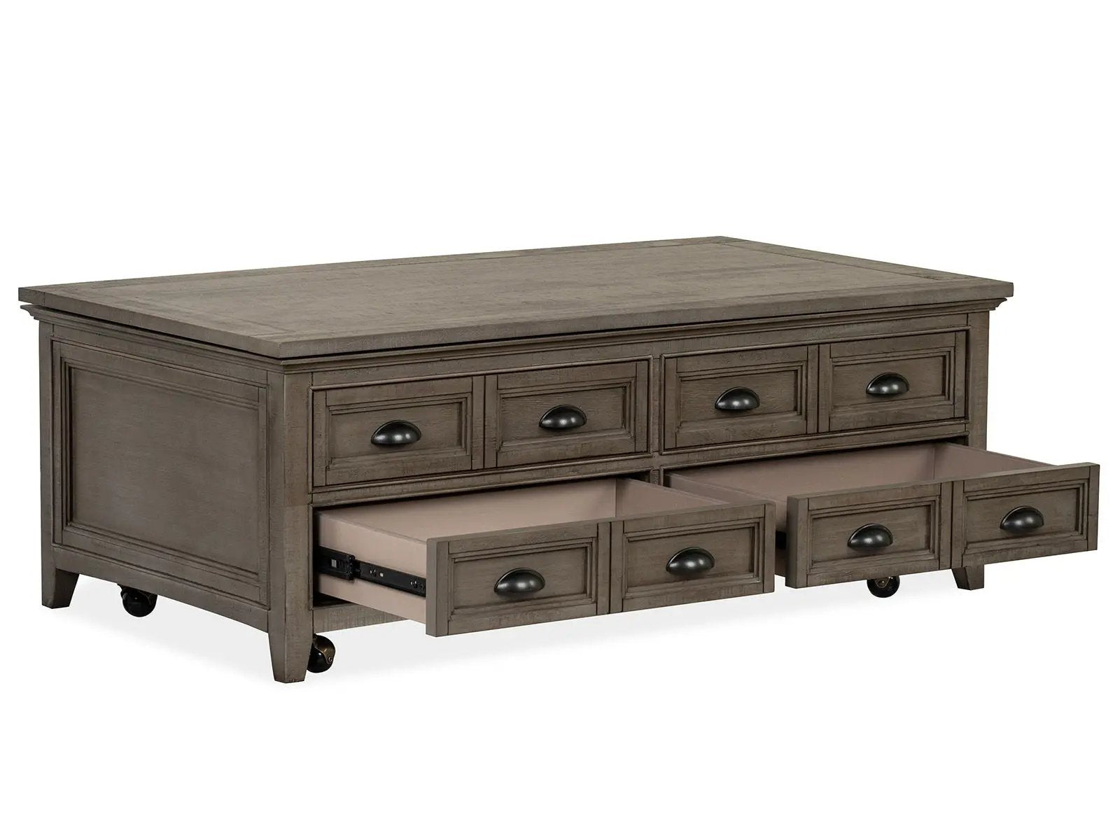 Paxton Place - Lift Top Storage Cocktail Table With Casters - Dovetail Gray by Unique Piece Furniture