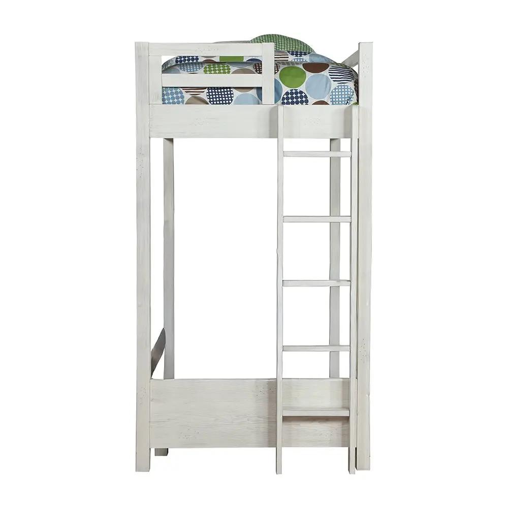 Celerina - Twin Loft Bed - Weathered White by Unique Piece Furniture