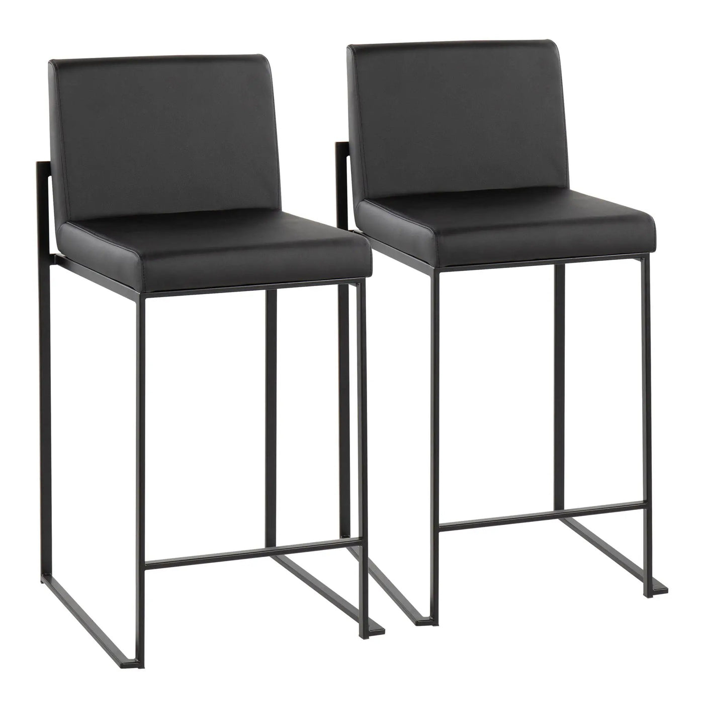 Fuji - Contemporary Modern Elegance, High Back Counter Stool by HouseOfZazla