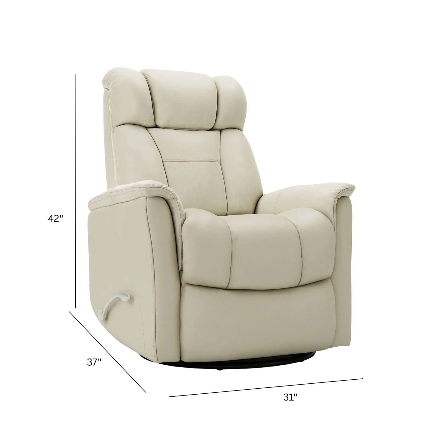 Bentley - Swivel Glider Recliner With Manual Adjustable Headrest & Footrest by HouseOfZazla